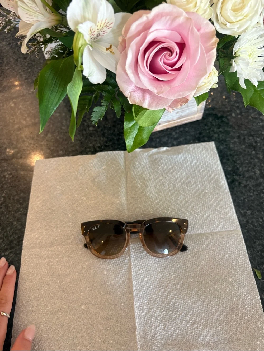 Ray-Ban Women’s Brown Tortoiseshell Frame with Brown Lenses Sunglasses